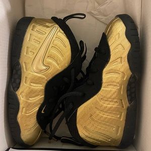 Nike Little Posite Pro (TD). Toddler so 8c blk/gld